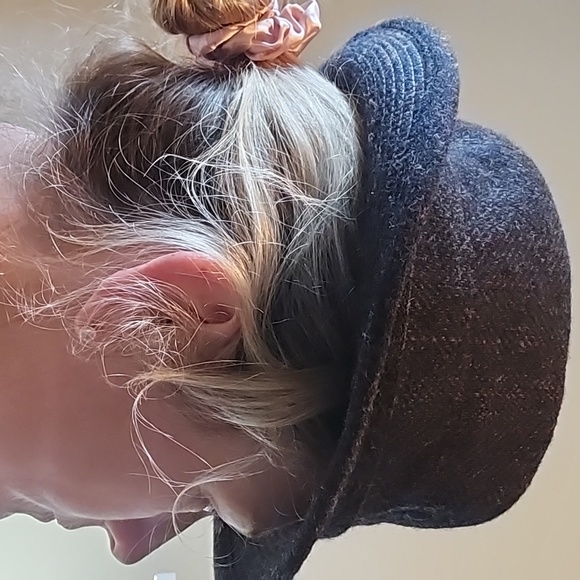 STUNNINH VINTAGE HOBBS CHARCOAL WOOL TWEED FEDORA - Picture 6 of 12